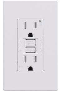 Decora GFCI Receptacle with Wall Plate T/P 20Amp White