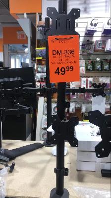 Protech DM-336 10-32″ Dual Monitor/ TV Desk Mount With Clamp