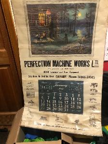 vintage Calgary Calendar from 1952 —Perfection Machine Works