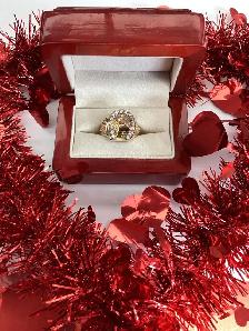 bague en or et diamants fer à cheval - Photo 2