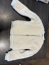 White Bunny Fur Jacket girls size 7-8