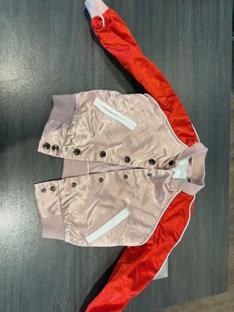 Red Burberry Girls jacket SIze 4