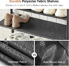 Industrial 4-Tier Shoe Rack – Rustic Storage Organizer - Photo 6