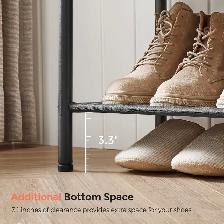 Industrial 4-Tier Shoe Rack – Rustic Storage Organizer - Photo 7