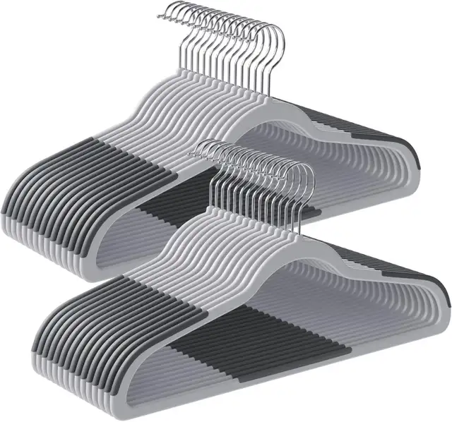 SONGMICS Non-Slip Slim Hangers – 50 Pack