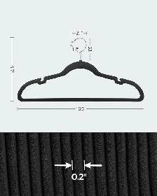 SONGMICS Velvet Slim Hangers – 50 Pack (Ink Black) - Photo 6