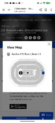 Brandon Lake Concert 2 Tickets March 8 Detroit - Photo 2