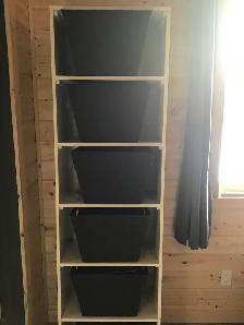 GIVE AWAY ,  SHELVING UNIT, Includes Baskets