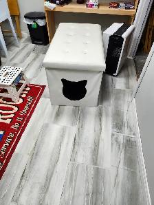 Cat litter bench
