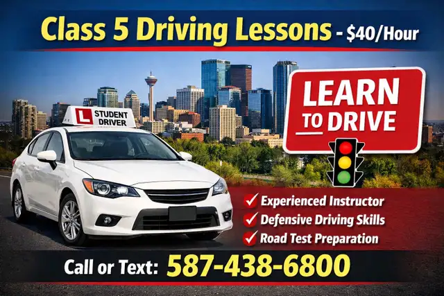 Professional Class 5 Training – $40/hr