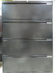 4 Drawers Lateral Metal Filing Cabinets, Lock and Key