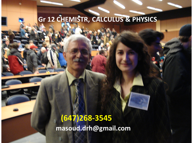 CHEMISTRY, MATH and PHYSICS (High School & University) Tutor