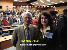 CHEMISTRY, MATH and PHYSICS (High School & University) Tutor