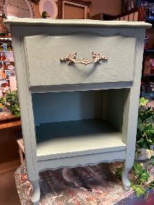 "Seafoam Green" 1-Drawer Nightstand.
