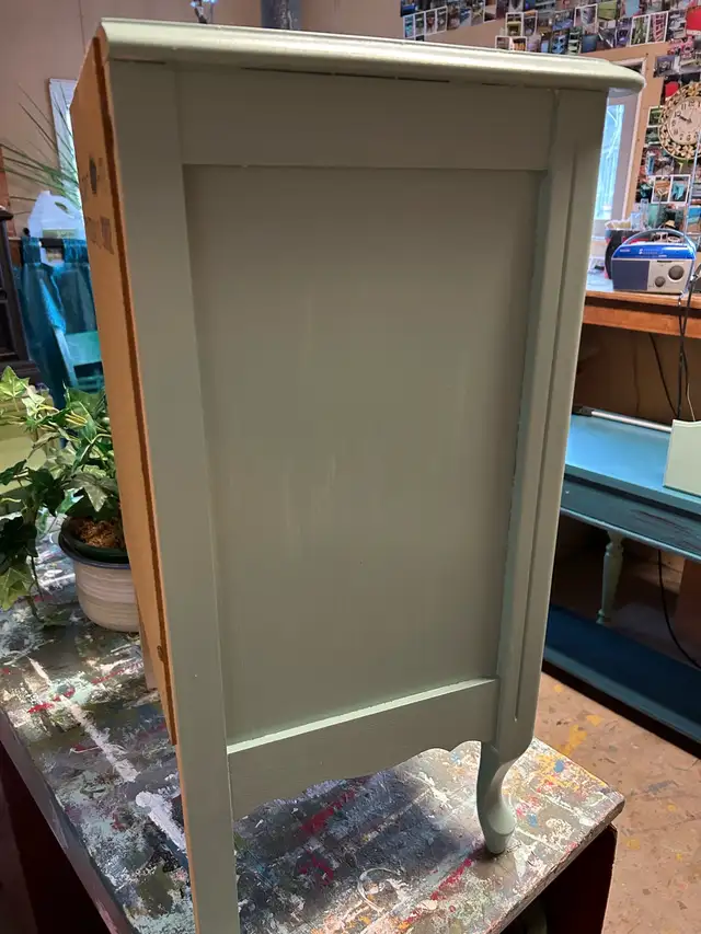 "Seafoam Green" 1-Drawer Nightstand. - Photo 3