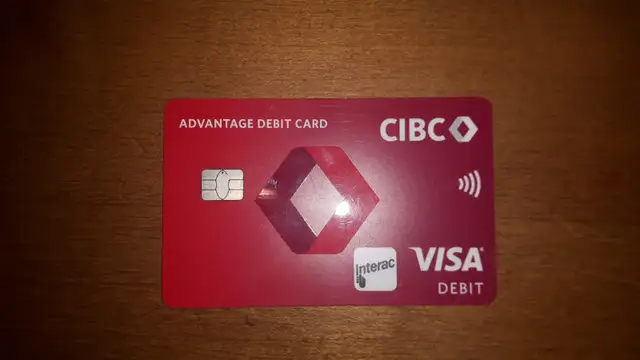 Found a CIBC visa debit card