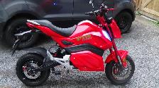 Electric Red Sports Bike
