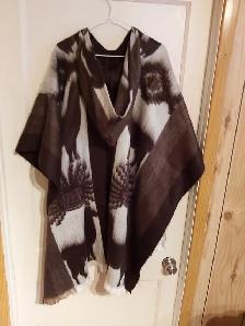 PONCHO 100% ALPAGA (CHALEUR UNIQUE) - Photo 2