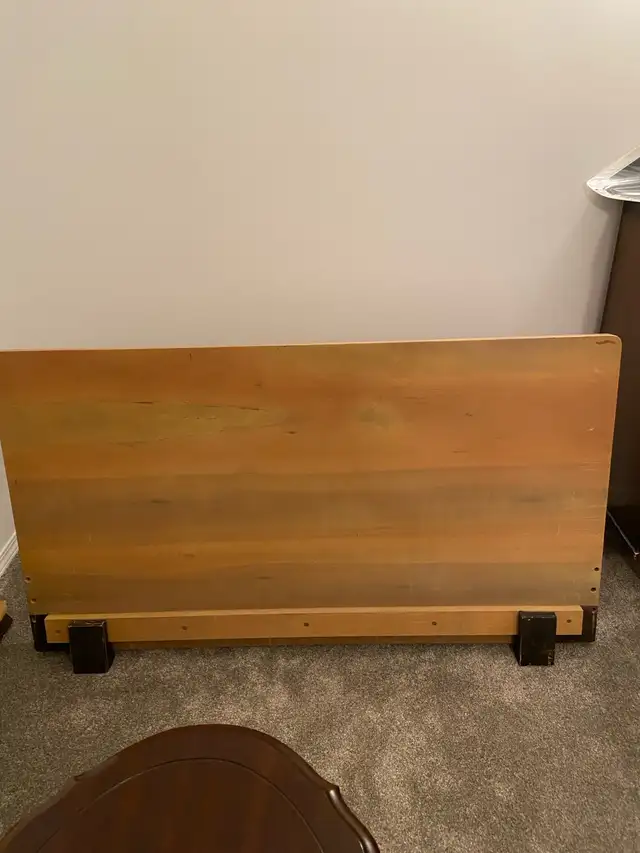 wooden bed frame