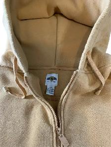 Light Brown / Tan Full-Zip Hoodie – Size 2XL - Photo 2