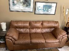 Living Room Leather Couch