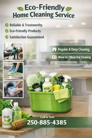 Reliable &Eco-friendly Home Cleaning (Greater Victoria)