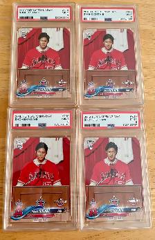 Lot of (4) Shohei Ohtani RC - PSA 9 Modern Babe Ruth!