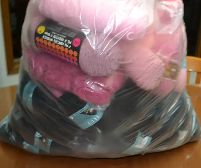 A Huge Bag of Acrylic Yarn