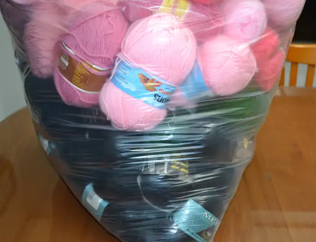 A Huge Bag of Acrylic Yarn - Photo 2