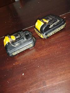 DeWalt 12V batteries used. Lithium ion