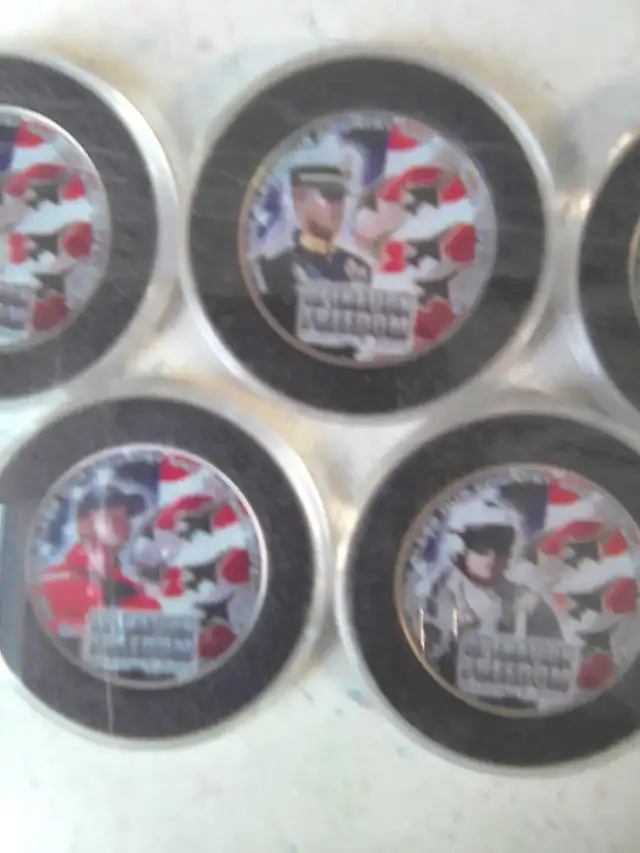 5 US Half Dollar coin Operation Freedom 2003 Set - Photo 2