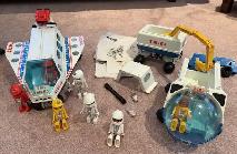Sets of vintage toys for sale.