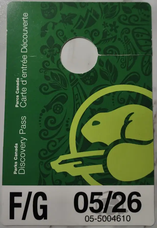 Parks Canada Discovery Pass.