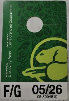 Parks Canada Discovery Pass.