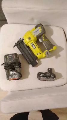 Ryobi AirStrike 18gauge cordless nailer with battery & charger