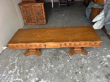 Free delivery used Vintage Wooden Coffee Table