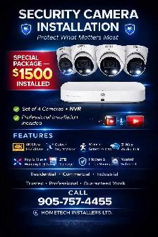 Security camera installation