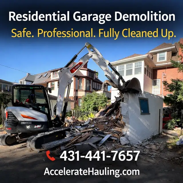 Residential Garage Demolition – Full Removal and Clean Up