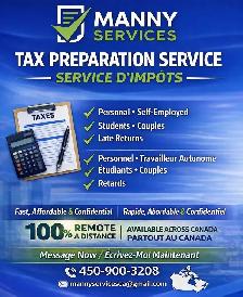 Tax Filing 2025 Brossard | Fast & Affordable Service