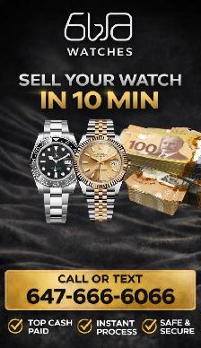 Top Cash for Luxury Watches | Toronto Watch Buyer