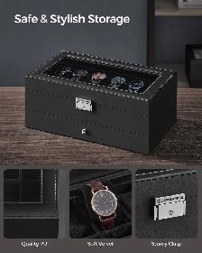 SONGMICS 2-Layer Watch Box Organizer - Photo 3