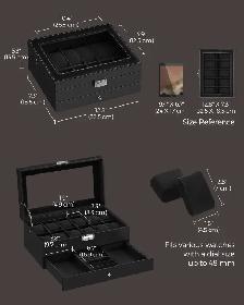 SONGMICS 2-Layer Watch Box Organizer - Photo 6