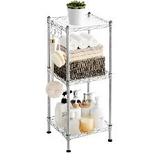 3-Tier Space-Saving Metal Storage Shelf