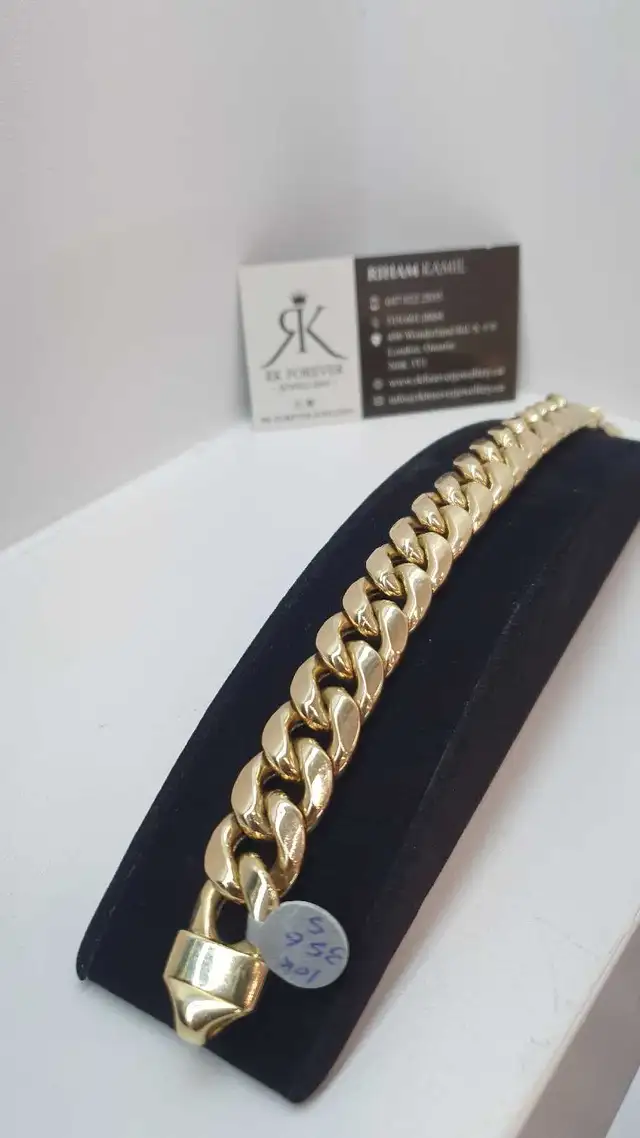 10k yellow gold bracelet # 356_5 - Photo 3