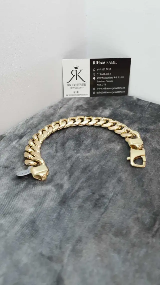 10k yellow gold bracelet # 356_5 - Photo 4