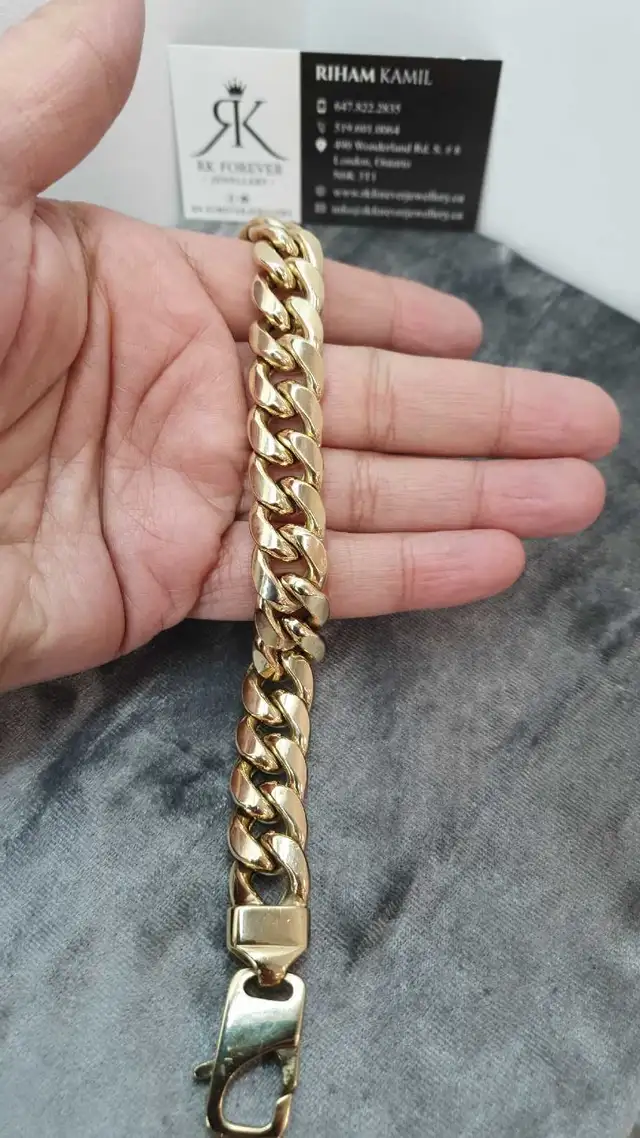 10k yellow gold bracelet # 356_5 - Photo 5