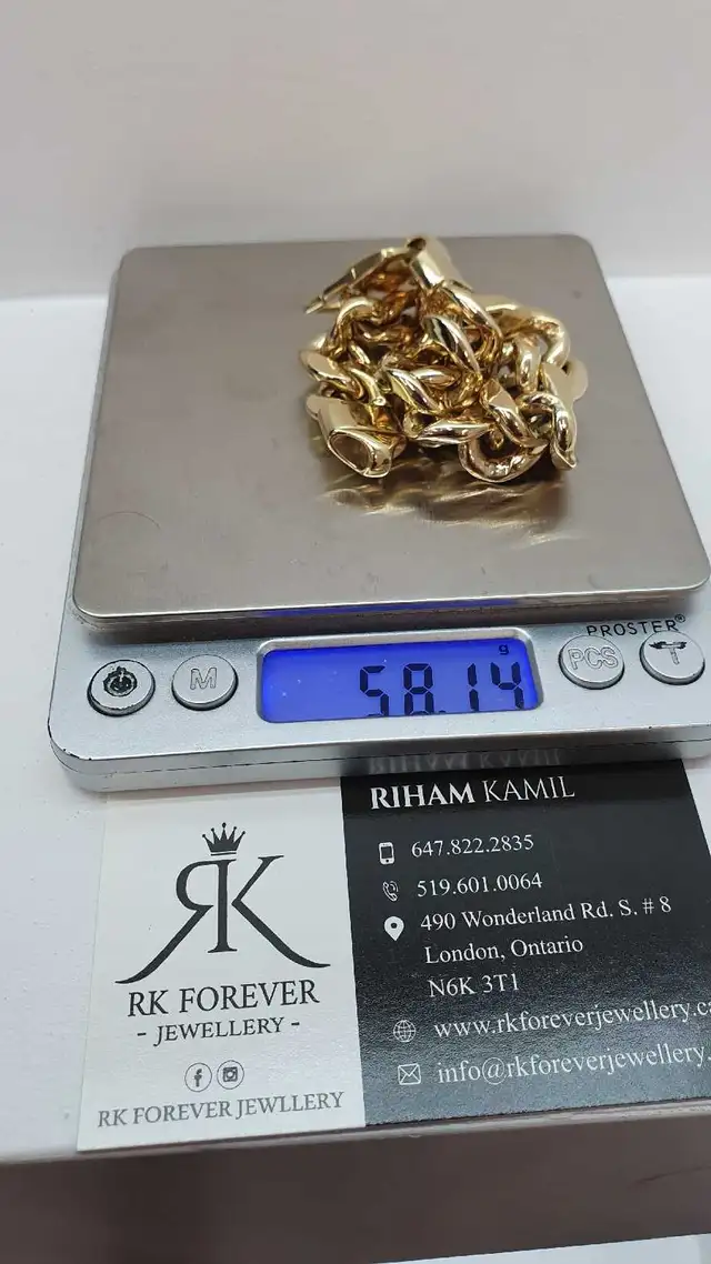 10k yellow gold bracelet # 356_5 - Photo 6