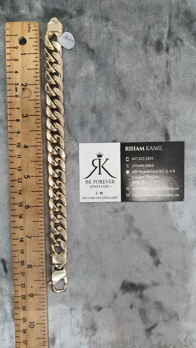 10k yellow gold bracelet # 356_5 - Photo 7