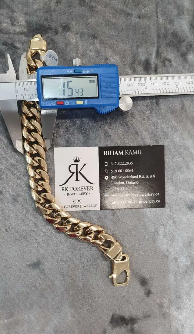 10k yellow gold bracelet # 356_5 - Photo 8