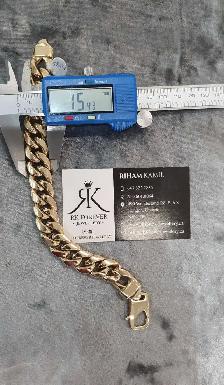 10k yellow gold bracelet # 356_5 - Photo 8